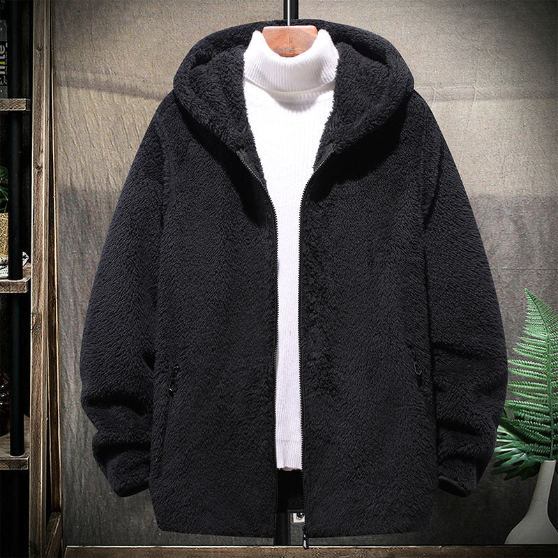 M-8XL men's sweater men's fashion brand autumn and winter loose plush hooded top men's plus size plus size