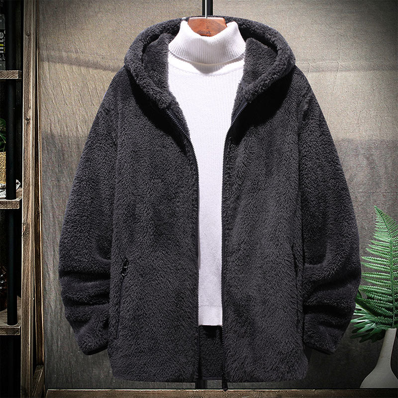 M-8XL men's sweater men's fashion brand autumn and winter loose plush hooded top men's plus size plus size