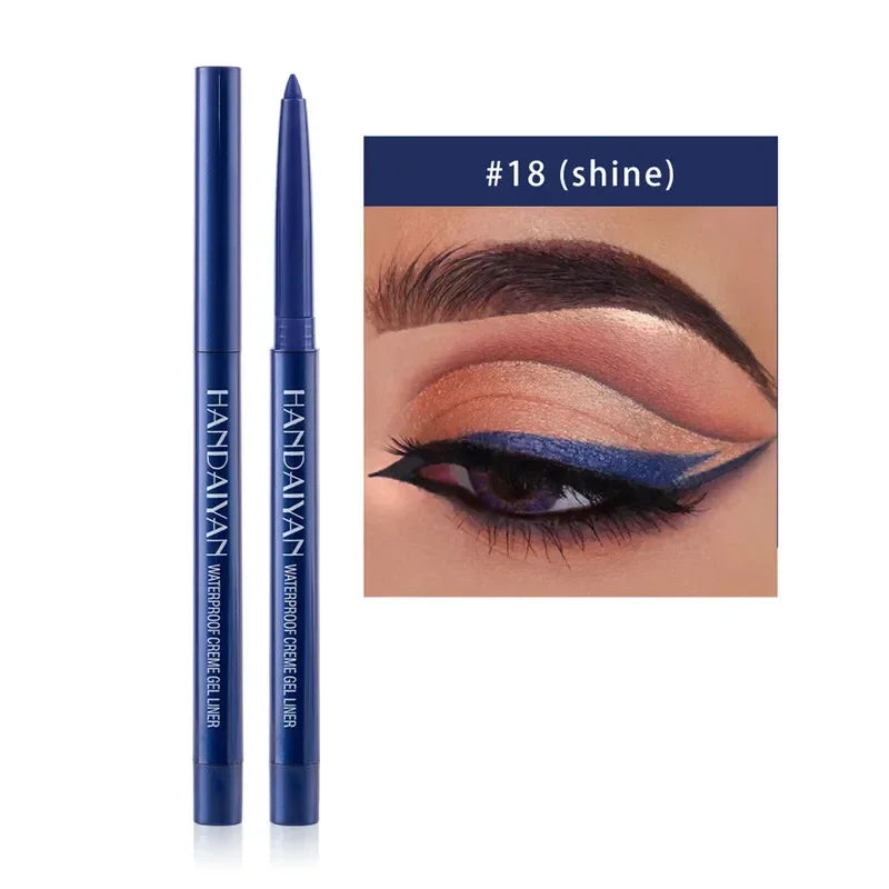 Matte Colorful Eye Liner Pen 20 Colors Eyeliner Gel Pencils Long Lasting Eye Shadow Pen Pink Black Eye Charming Makeup Cosmetics