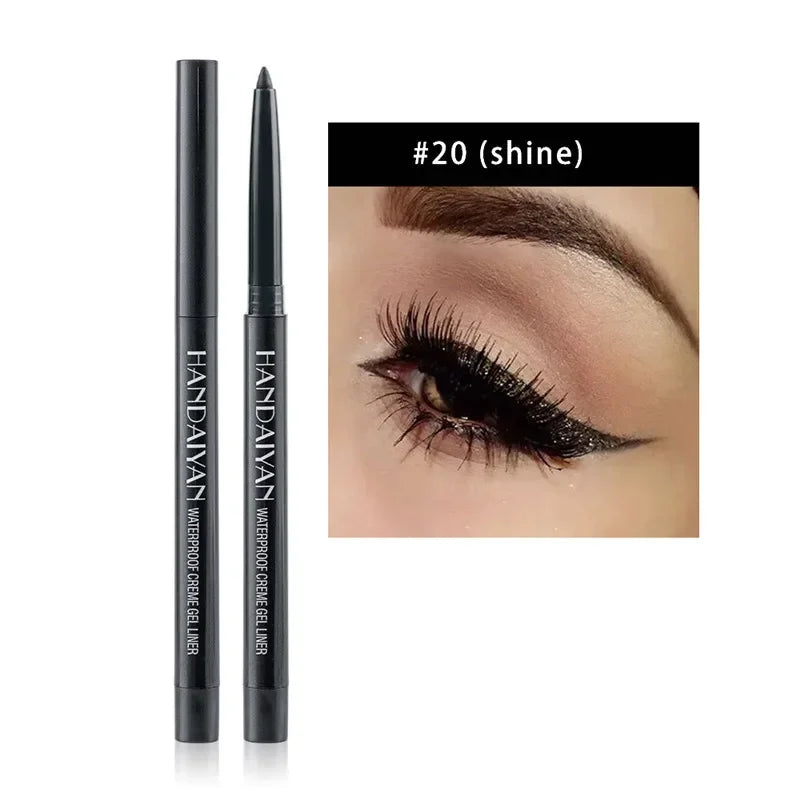 Matte Colorful Eye Liner Pen 20 Colors Eyeliner Gel Pencils Long Lasting Eye Shadow Pen Pink Black Eye Charming Makeup Cosmetics