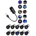 LED Galaxy Projector, Starry Sky Lighting Night Light LED Galaxy Projection Light 1 Light+10 Pictures ChangeUniversal Box