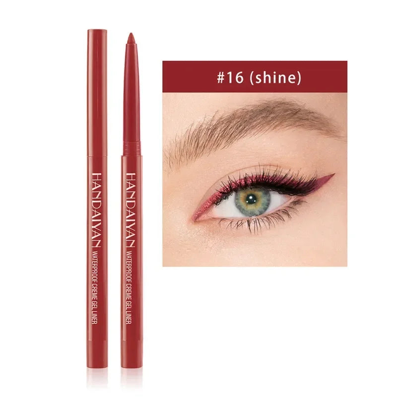 Matte Colorful Eye Liner Pen 20 Colors Eyeliner Gel Pencils Long Lasting Eye Shadow Pen Pink Black Eye Charming Makeup Cosmetics