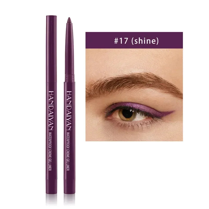 Matte Colorful Eye Liner Pen 20 Colors Eyeliner Gel Pencils Long Lasting Eye Shadow Pen Pink Black Eye Charming Makeup Cosmetics