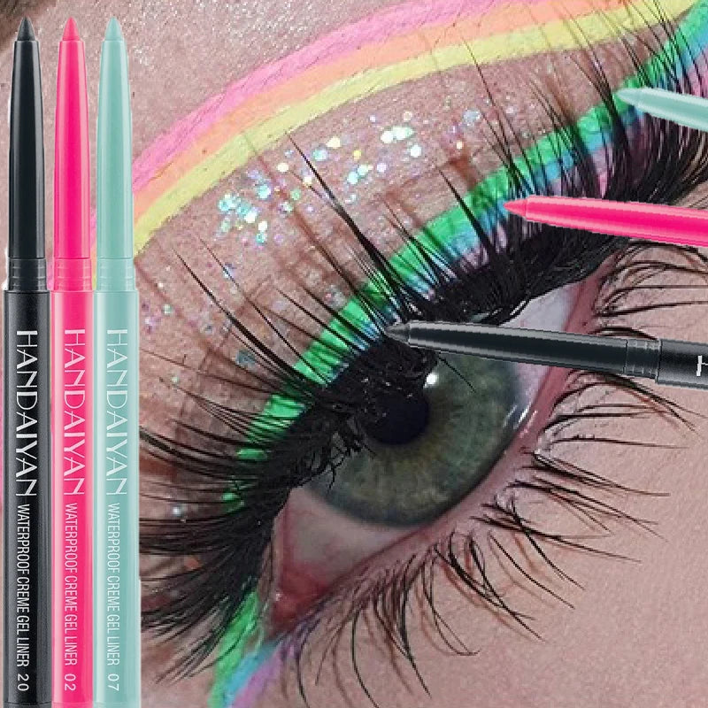 Matte Colorful Eye Liner Pen 20 Colors Eyeliner Gel Pencils Long Lasting Eye Shadow Pen Pink Black Eye Charming Makeup Cosmetics