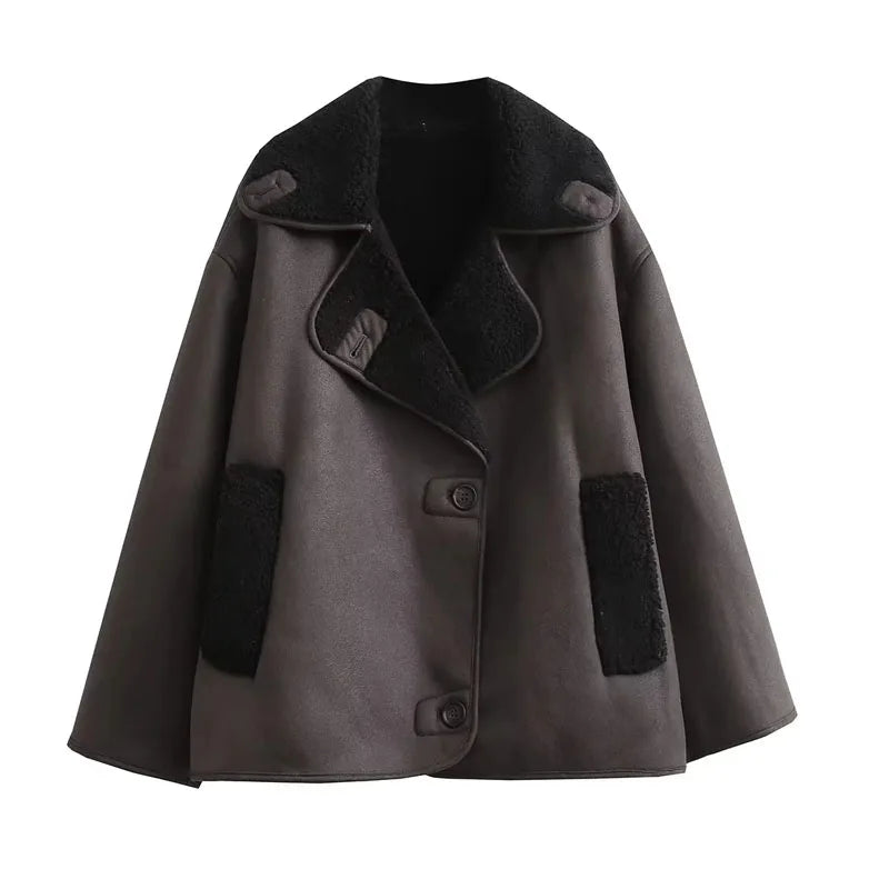 MUJER 2025 Woman Thick Faux Leather Jackets for Women Autumn Winter Warm Coats Female Demi-season Plush Jacket Women