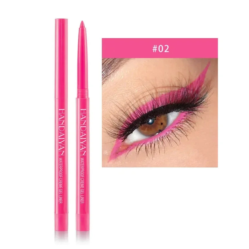 Matte Colorful Eye Liner Pen 20 Colors Eyeliner Gel Pencils Long Lasting Eye Shadow Pen Pink Black Eye Charming Makeup Cosmetics