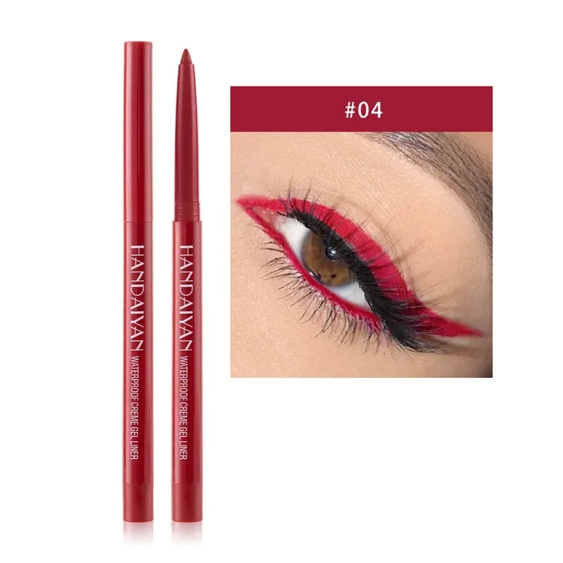 Matte Colorful Eye Liner Pen 20 Colors Eyeliner Gel Pencils Long Lasting Eye Shadow Pen Pink Black Eye Charming Makeup Cosmetics