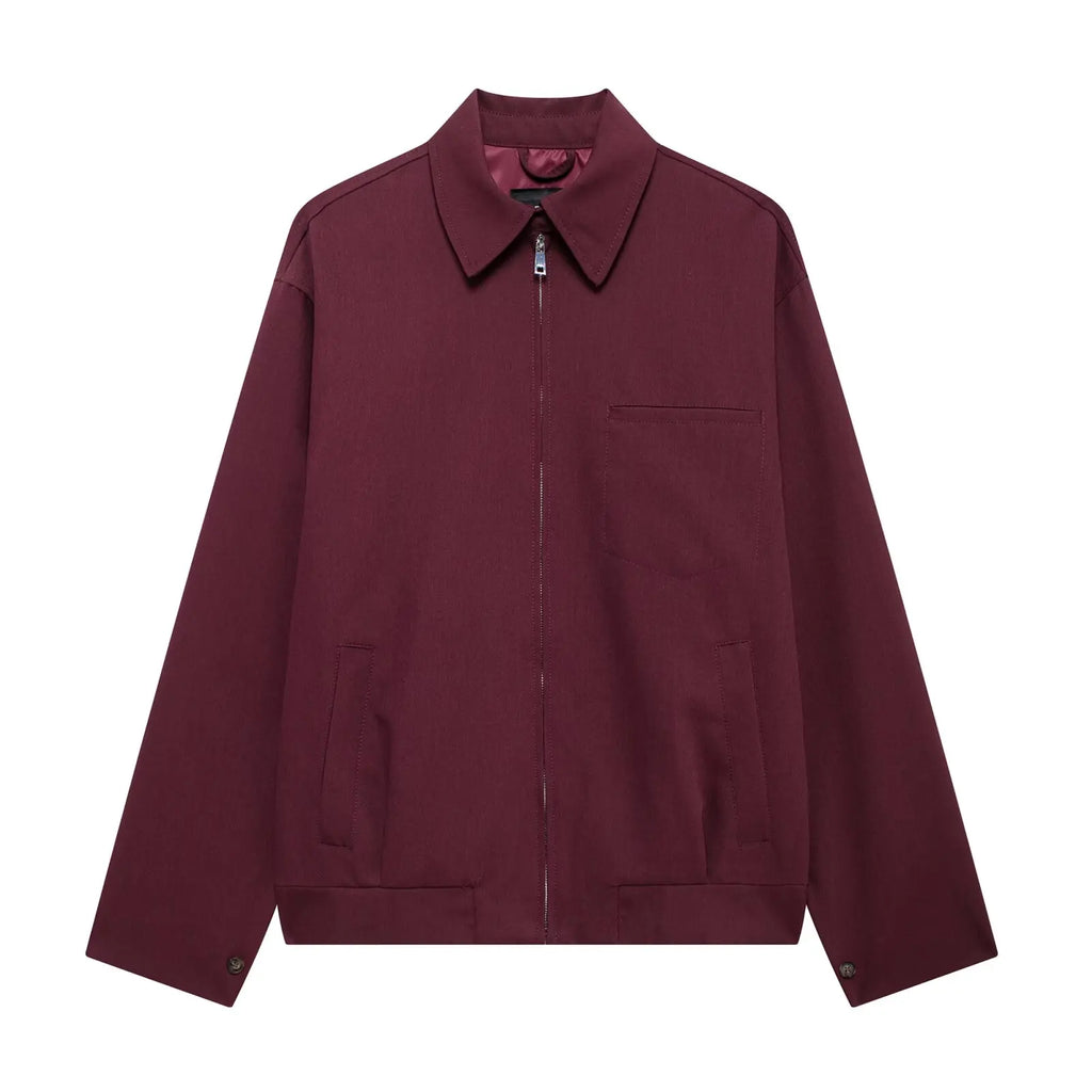 MUJER Zipper Bomber Jackets for Women Fall Outerwears Overcoat Female Long Sleeve Loose Jacket Women Coats Retro Women's Jacket