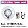 Smart LED Light Strip with Built-in Microphone and Music Sync, USB Powered, Wireless App and Remote Control, Multiple Sizes for