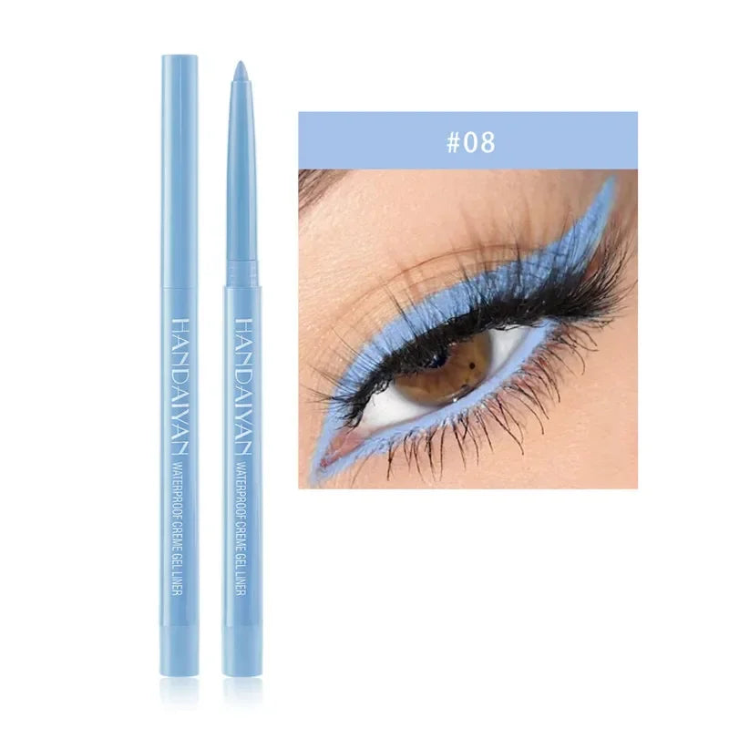 Matte Colorful Eye Liner Pen 20 Colors Eyeliner Gel Pencils Long Lasting Eye Shadow Pen Pink Black Eye Charming Makeup Cosmetics