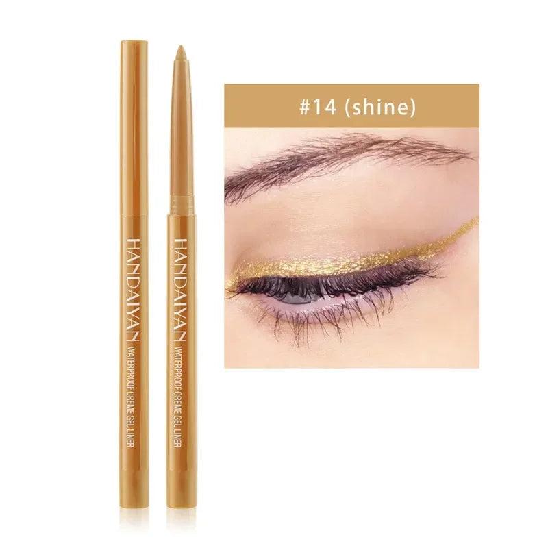Matte Colorful Eye Liner Pen 20 Colors Eyeliner Gel Pencils Long Lasting Eye Shadow Pen Pink Black Eye Charming Makeup Cosmetics