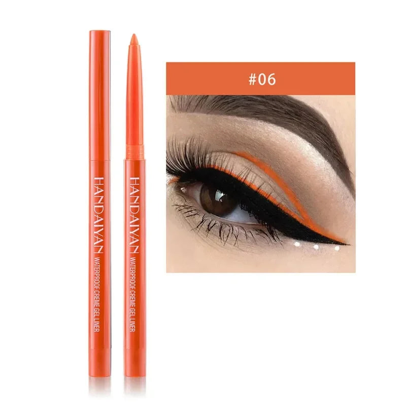 Matte Colorful Eye Liner Pen 20 Colors Eyeliner Gel Pencils Long Lasting Eye Shadow Pen Pink Black Eye Charming Makeup Cosmetics