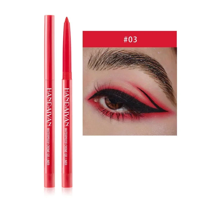 Matte Colorful Eye Liner Pen 20 Colors Eyeliner Gel Pencils Long Lasting Eye Shadow Pen Pink Black Eye Charming Makeup Cosmetics