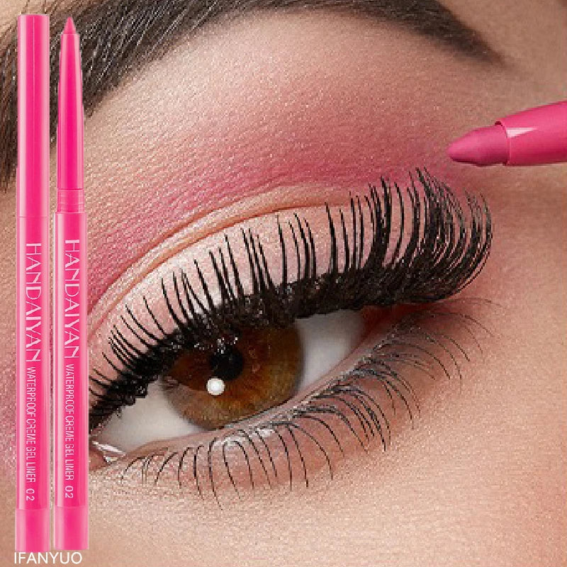 Matte Colorful Eye Liner Pen 20 Colors Eyeliner Gel Pencils Long Lasting Eye Shadow Pen Pink Black Eye Charming Makeup Cosmetics