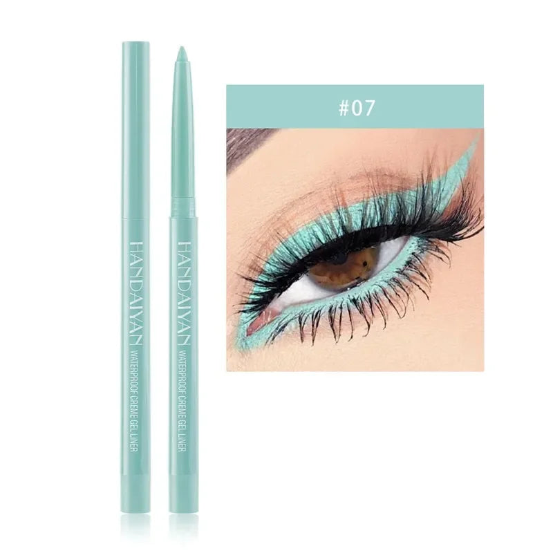 Matte Colorful Eye Liner Pen 20 Colors Eyeliner Gel Pencils Long Lasting Eye Shadow Pen Pink Black Eye Charming Makeup Cosmetics