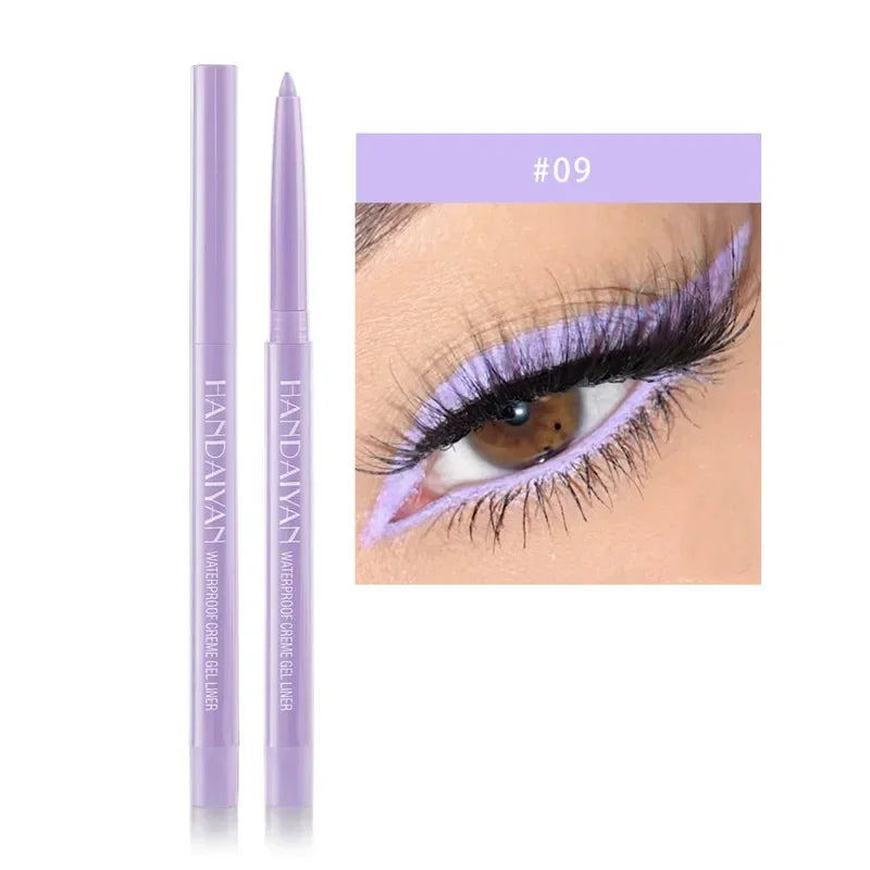 Matte Colorful Eye Liner Pen 20 Colors Eyeliner Gel Pencils Long Lasting Eye Shadow Pen Pink Black Eye Charming Makeup Cosmetics