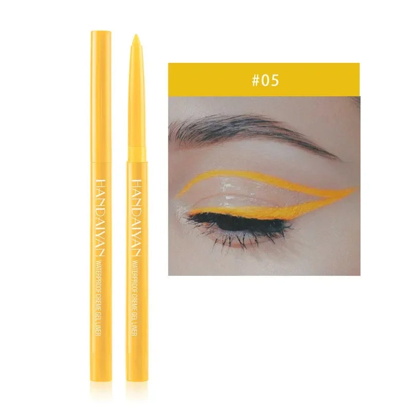 Matte Colorful Eye Liner Pen 20 Colors Eyeliner Gel Pencils Long Lasting Eye Shadow Pen Pink Black Eye Charming Makeup Cosmetics