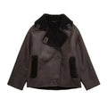 MUJER 2025 Woman Thick Faux Leather Jackets for Women Autumn Winter Warm Coats Female Demi-season Plush Jacket Women
